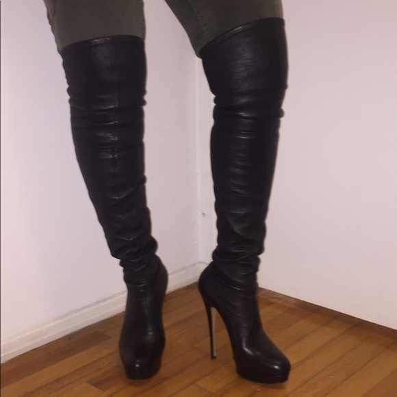 Casadei Shoes - Thigh high platform boots